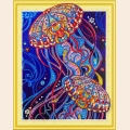 Алмазная картина с фигурными стразами COLOR KIT "Сокровища океана"